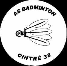 Logo Association Sportive Badminton Cintré